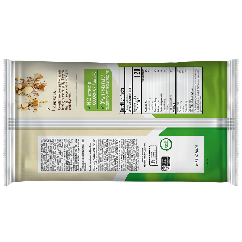 Tosh Galletas Fusión Cereales 9.05 oz - 9 ct