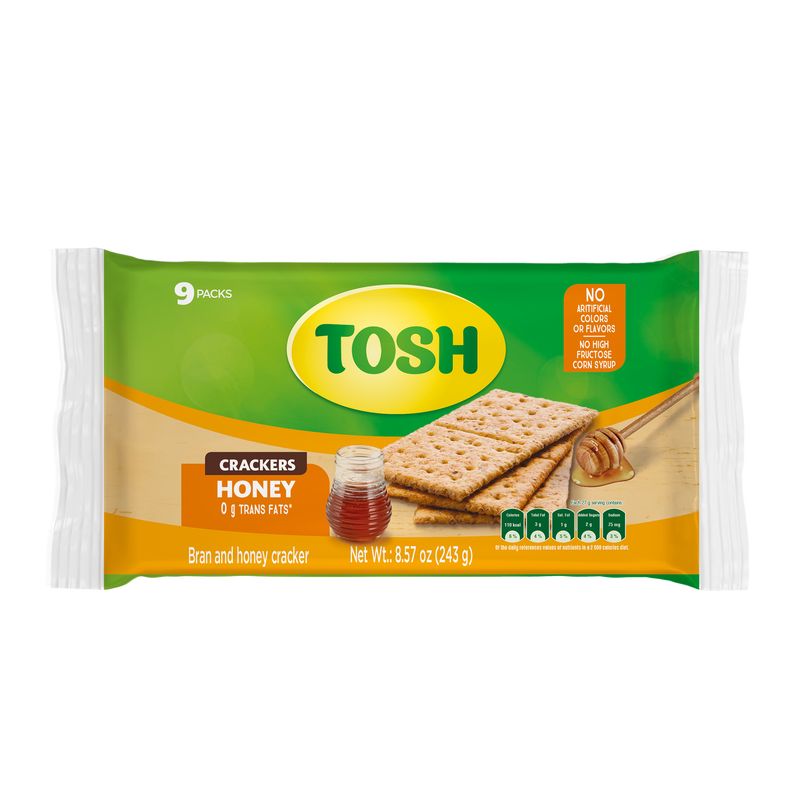 Tosh Crackers Miel 9.52 Oz
