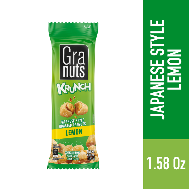 Granuts Krunch Roasted Lemon, 12 Snack Packs, 1.58 Oz
