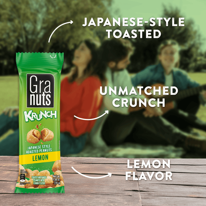 Granuts Krunch Roasted Lemon, 12 Count, 1.59 Oz