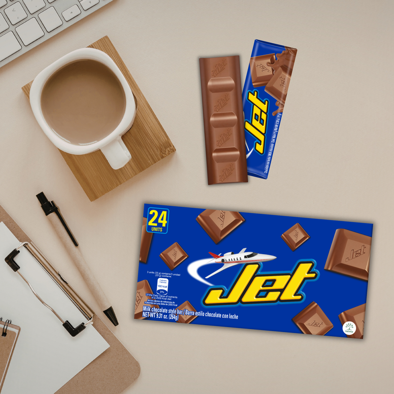 Jet Milk Chocolate Bar Display, 24 Count, 9.31 oz