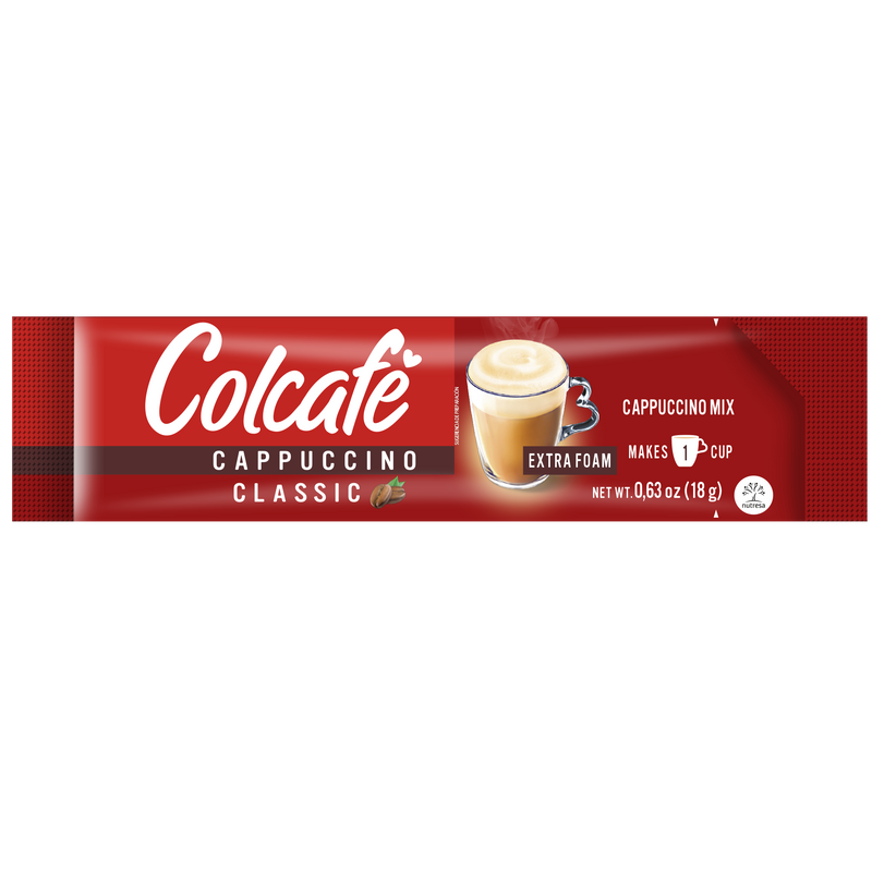 Colcafe Classic Colcafe Cappuccino Classic Box, 6 Count, 3.8 oz — Cordialsa USA