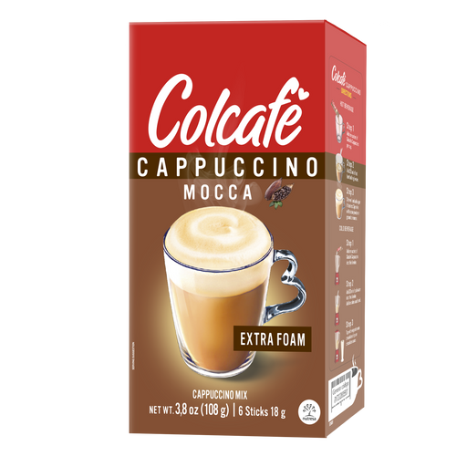 Colcafe Cappuccino Mocca Box, 6 Count, 3.8 oz