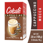 Colcafe Cappuccino Mocca Box, 6 Count, 3.8 oz