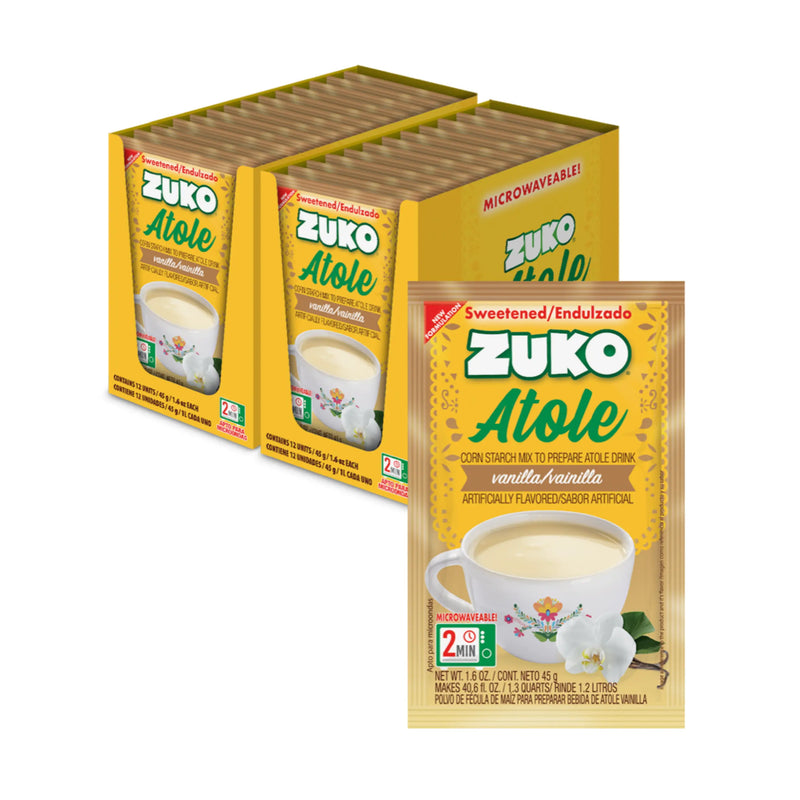 Zuko Atole Vainilla Display 24 ct x 1.6 oz
