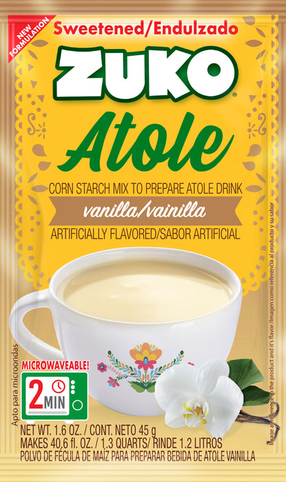 Zuko Atole Vainilla Display 24 ct x 1.6 oz