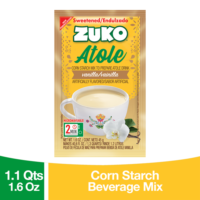 Zuko Atole Vainilla Display 24 ct x 1.6 oz