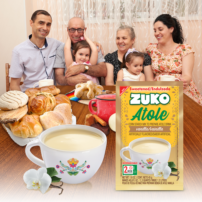 Zuko Atole Vainilla Display 24 ct x 1.6 oz