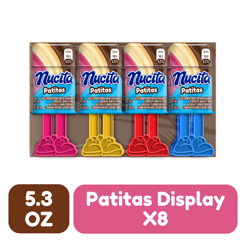Nucita Patitas Box, 8 Count, 5.3 oz