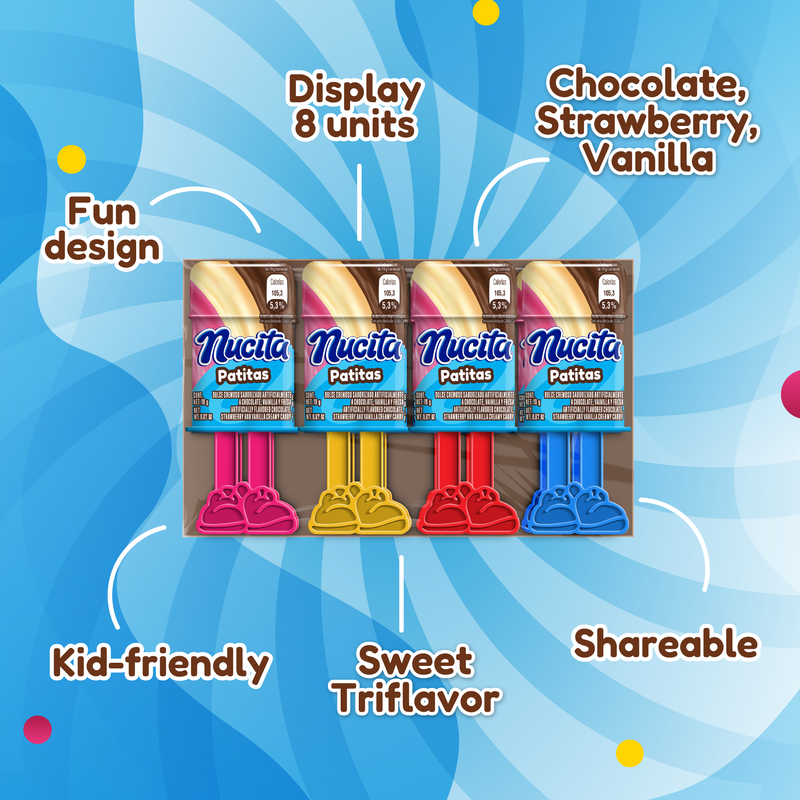 Nucita Patitas Box, 8 Count, 5.3 oz