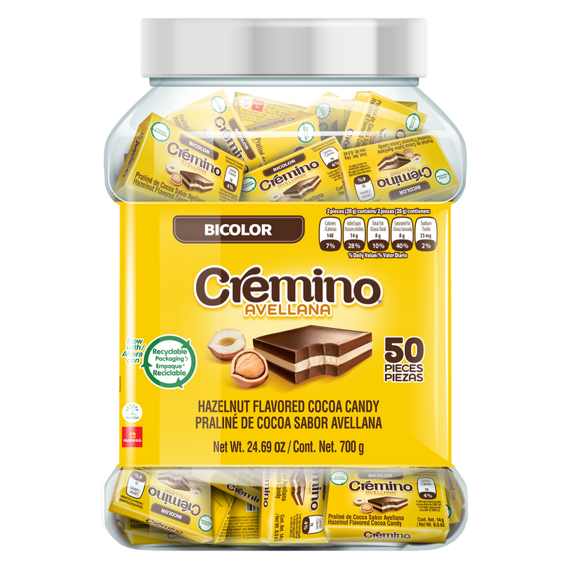 Tarro Cremino Bicolor Vitrolero 32 Oz - 50 ct