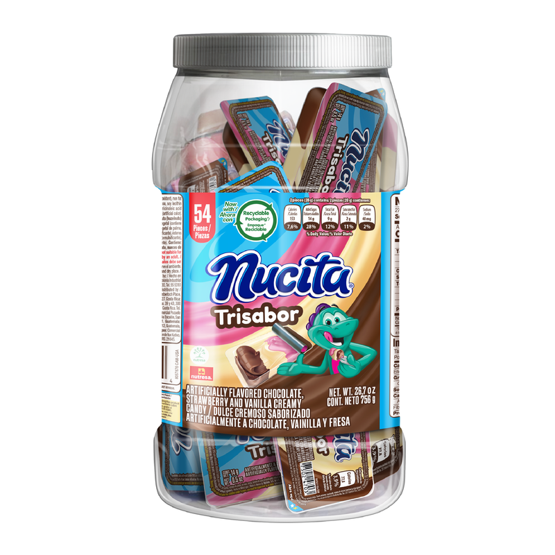 Nucita Tri-Sabor Jar, 54 Count, 1.7 lb
