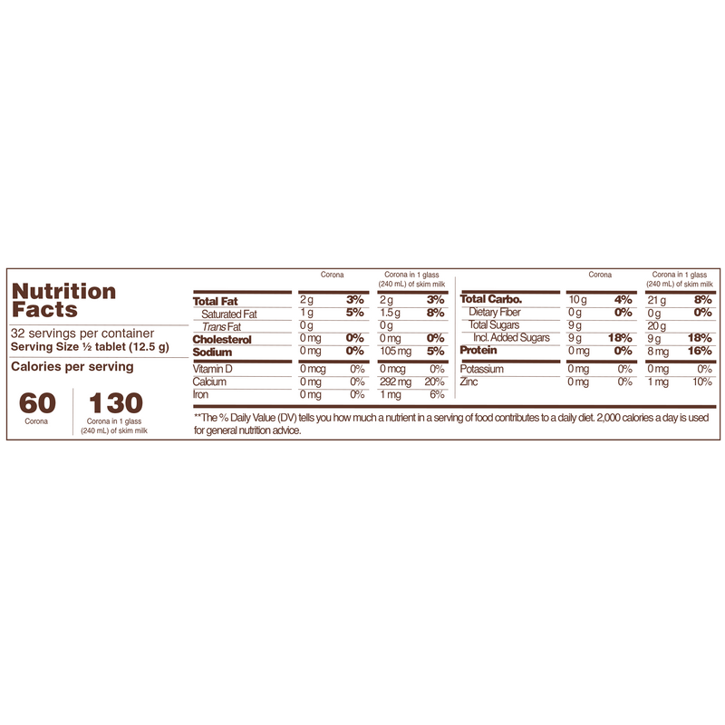 Barra de chocolate dulce Corona 17.6 oz
