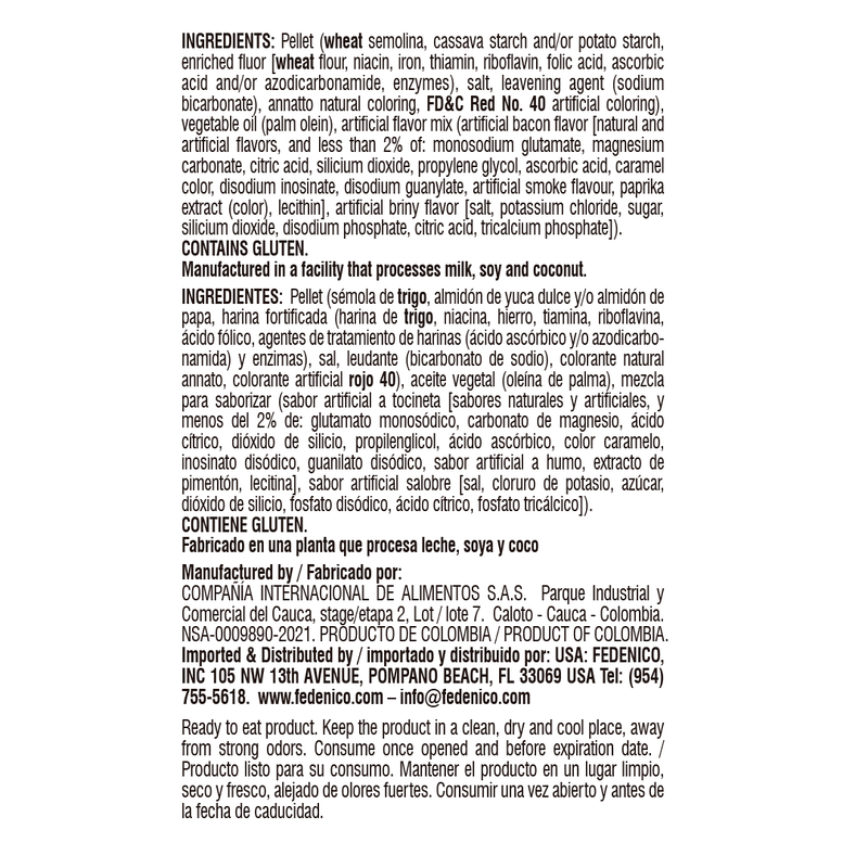Yupi Tozinetas Fred, Bacon Flavored Wheat Snacks, 3.52 oz