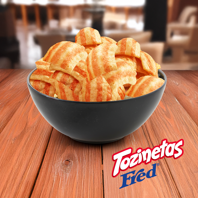 Yupi Tozinetas Fred, Bacon Flavored Wheat Snacks, 3.52 oz