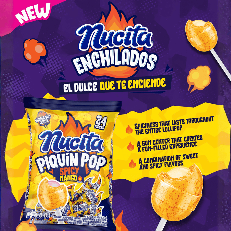 Nucita Piquin Pop Mango, 24 Count, 12.7 Oz