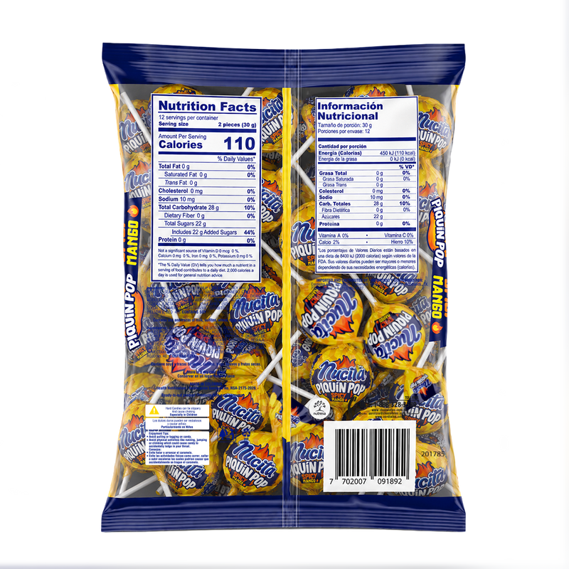 Nucita Piquin Pop Mango, 24 Count, 12.7 Oz