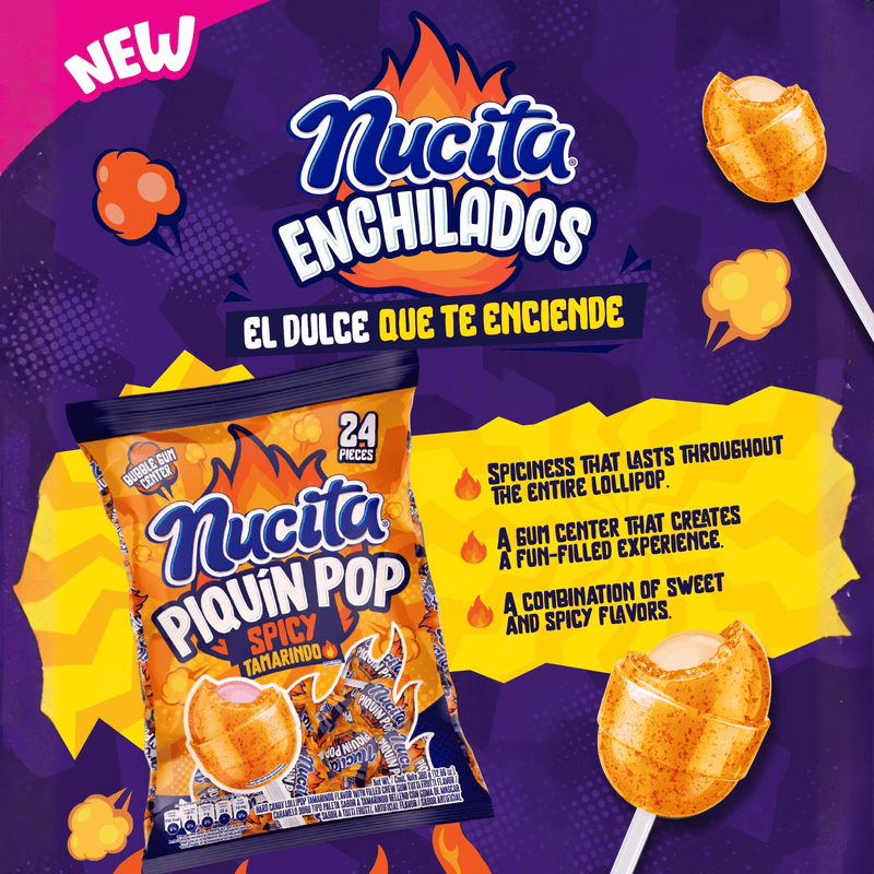 Nucita Piquin Pop Tamarindo, 24 Count, 12.7 Oz