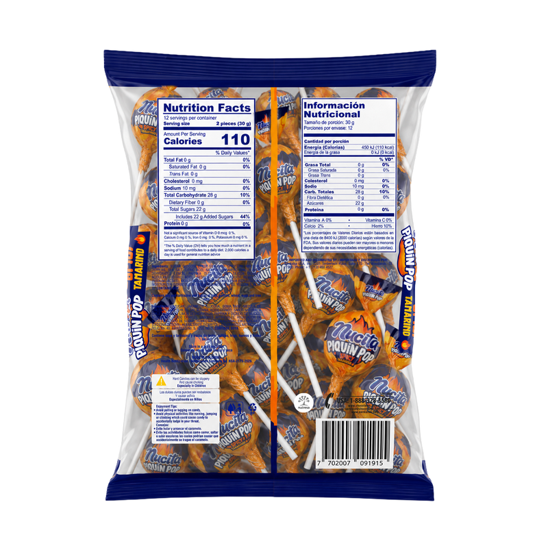 Nucita Piquin Pop Tamarindo, 24 Count, 12.7 Oz