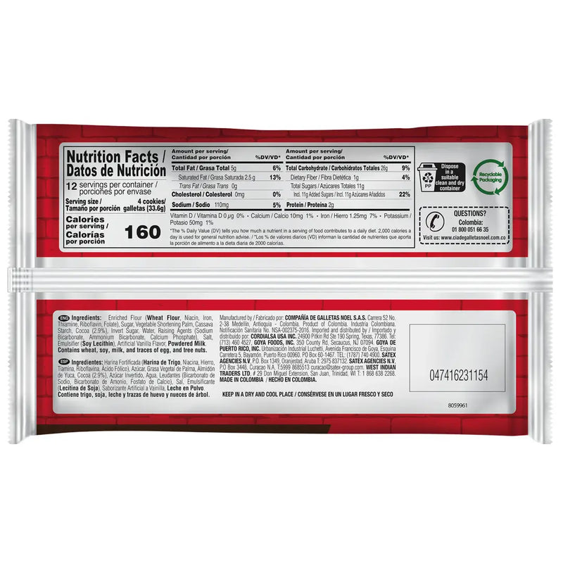 Festival Chocolate Creme, Cookie To Go, 14.1 Oz, 12 ct