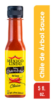 Mexico Lindo, Chile De Arbol Hot Sauce, 5 Oz, Scoville level 12.190