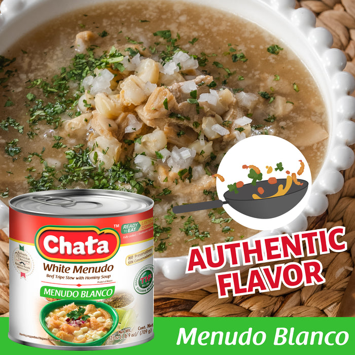 Chata White Menudo With Hominy Soup Can, 25 oz