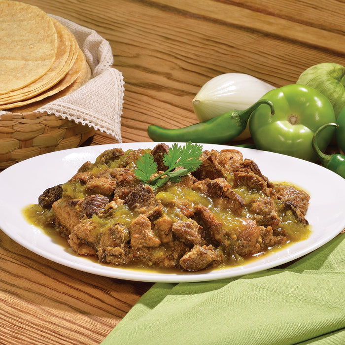 Chata Pork Crackling In Green Sauce Pouch, 8 oz