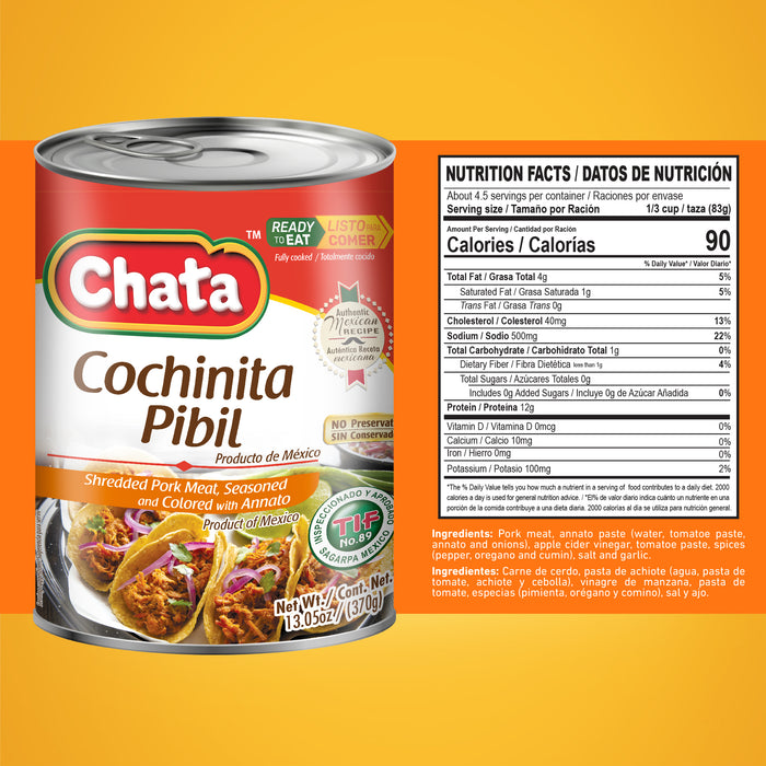 Chata Cochinita Pibil Can, 13.05 oz