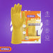 Eterna, Multitasking Gloves, Size L, Yellow Color, 1.98 OZ, Flexible, 1 Pair