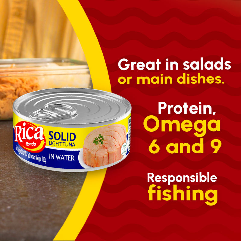 Rica Solid Tuna in Water Can, 5 oz