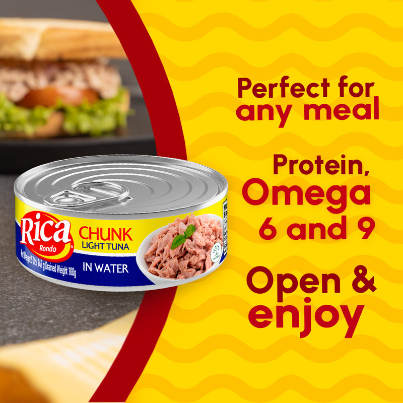 Rica Chunk Tuna in Water Can, 5 oz