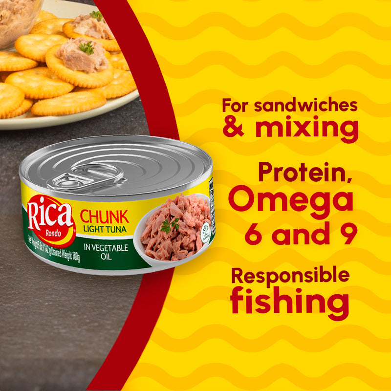 Rica Chunk Tuna in Vegetable Oil Can, 5 oz