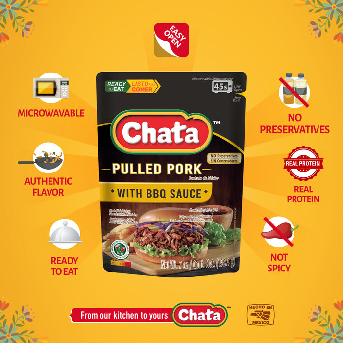 Chata Pulled Pork BBQ, 7 oz