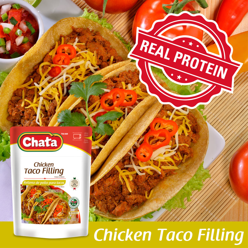 Chata Chicken Taco Filling Pouch, 7 oz