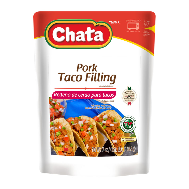 Chata Pork Taco Filling Pouch, 7 oz