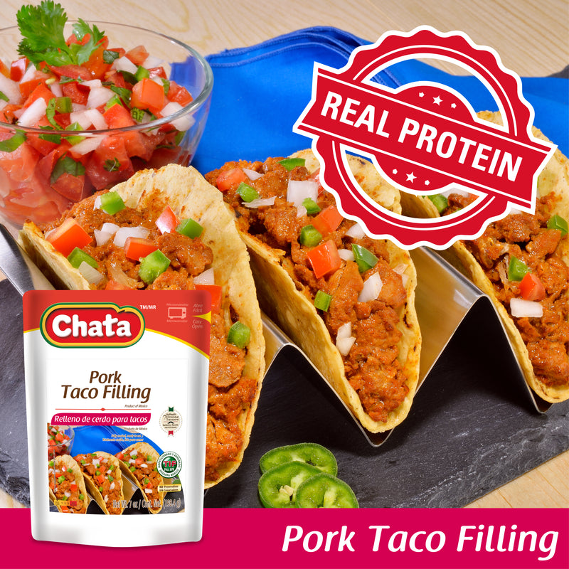 Chata Pork Taco Filling Pouch, 7 oz