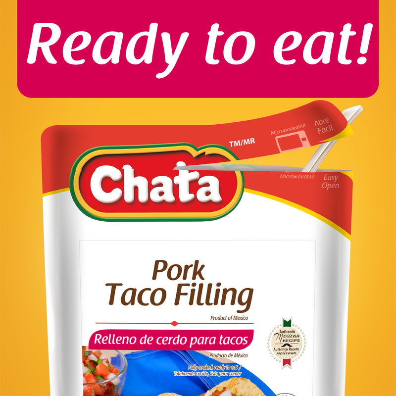 Chata Pork Taco Filling Pouch, 7 oz
