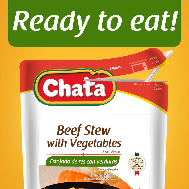Chata Beef Stew with Vegetables Pouch, 7 oz