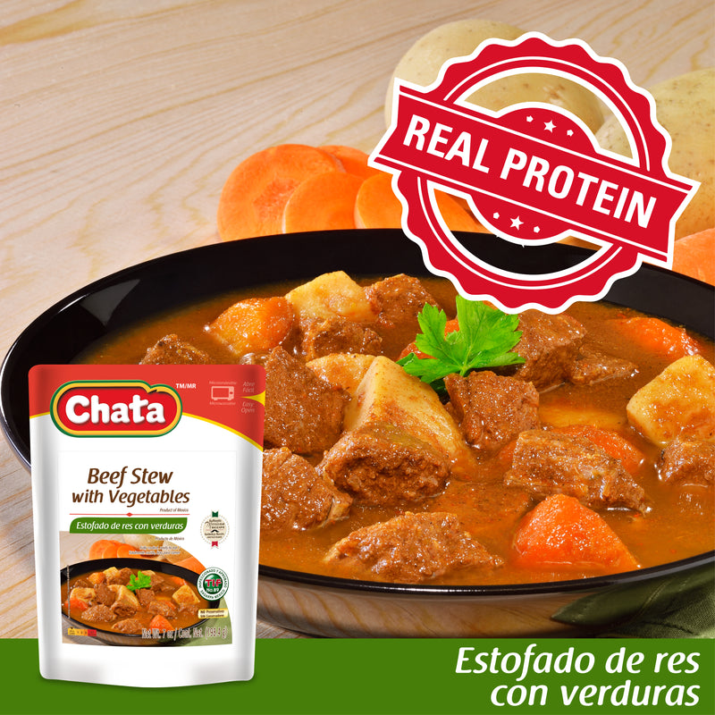 Chata Beef Stew with Vegetables Pouch, 7 oz