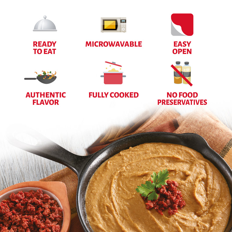 Chata Refried Beans with Chorizo Pouch, 7 oz