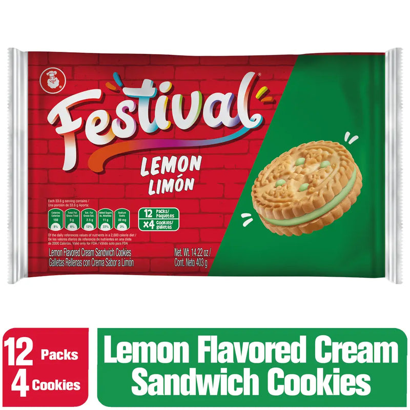 Festival Lemon Cookies, 12 inner pack, 14.21 Oz