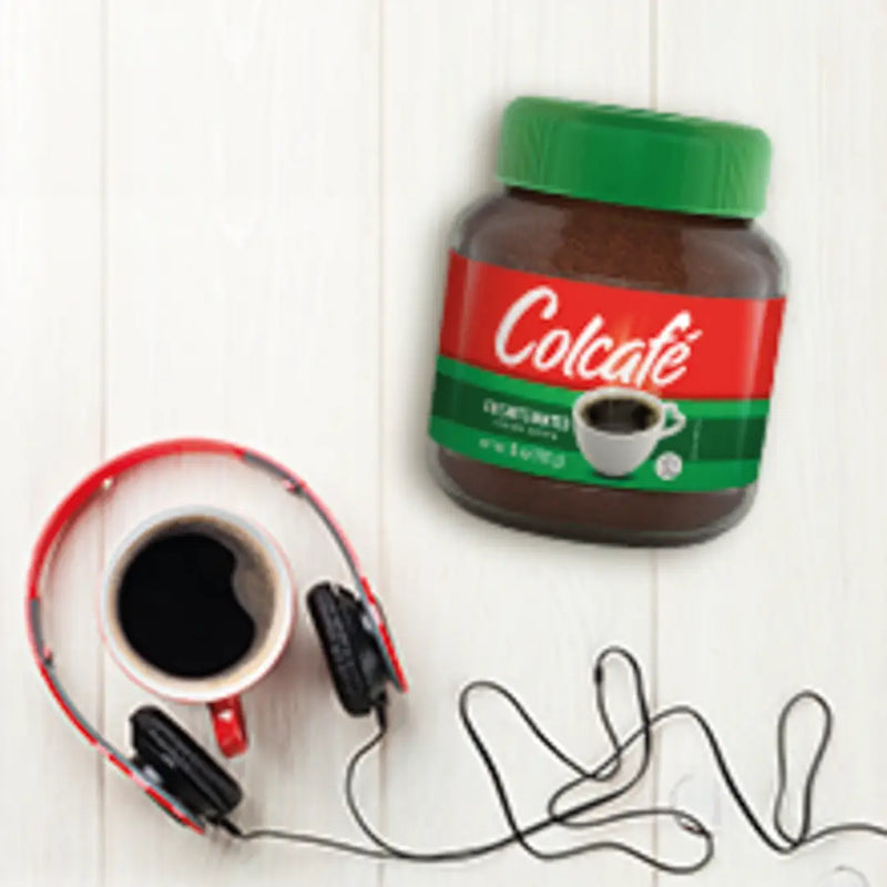 Colcafe, Decaf Coffee Granulated, Jar 3 Oz, Ready in seconds, Coffee Instant, Colombian coffee.