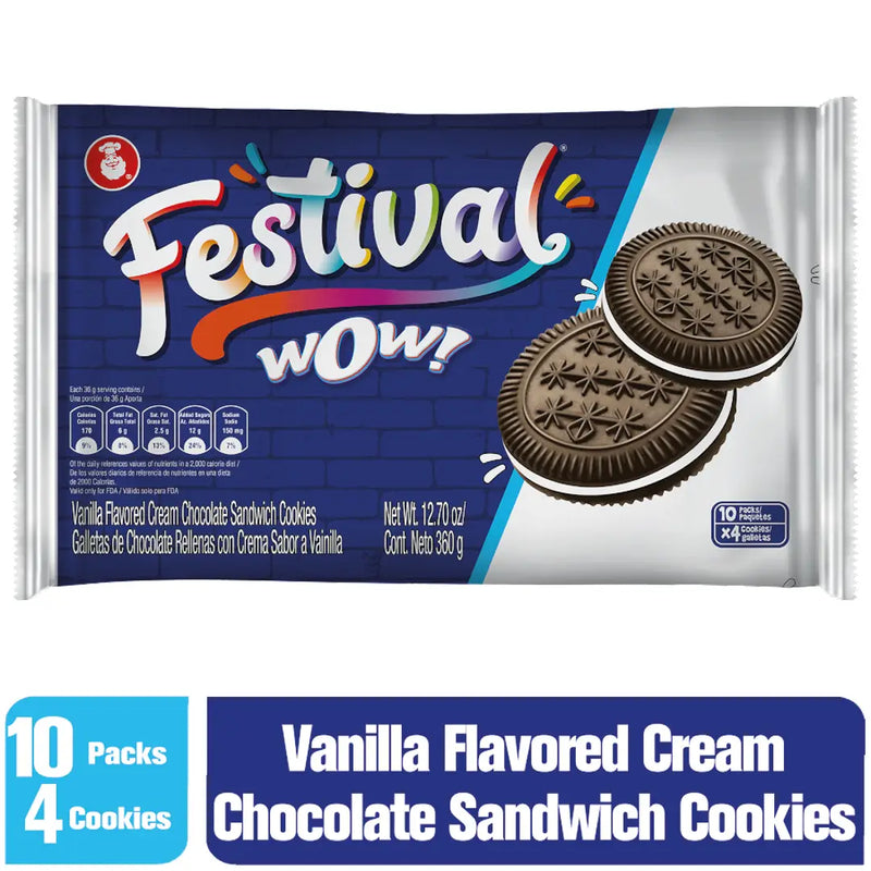 Festival Wow, Sandwich Cookies, 12.7 Oz, 10 ct