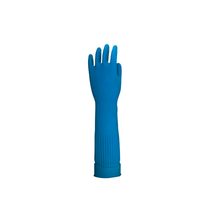 Eterna, Gloves Extra Long, 43 cm, Size L, 4.44 Oz, Blue Color