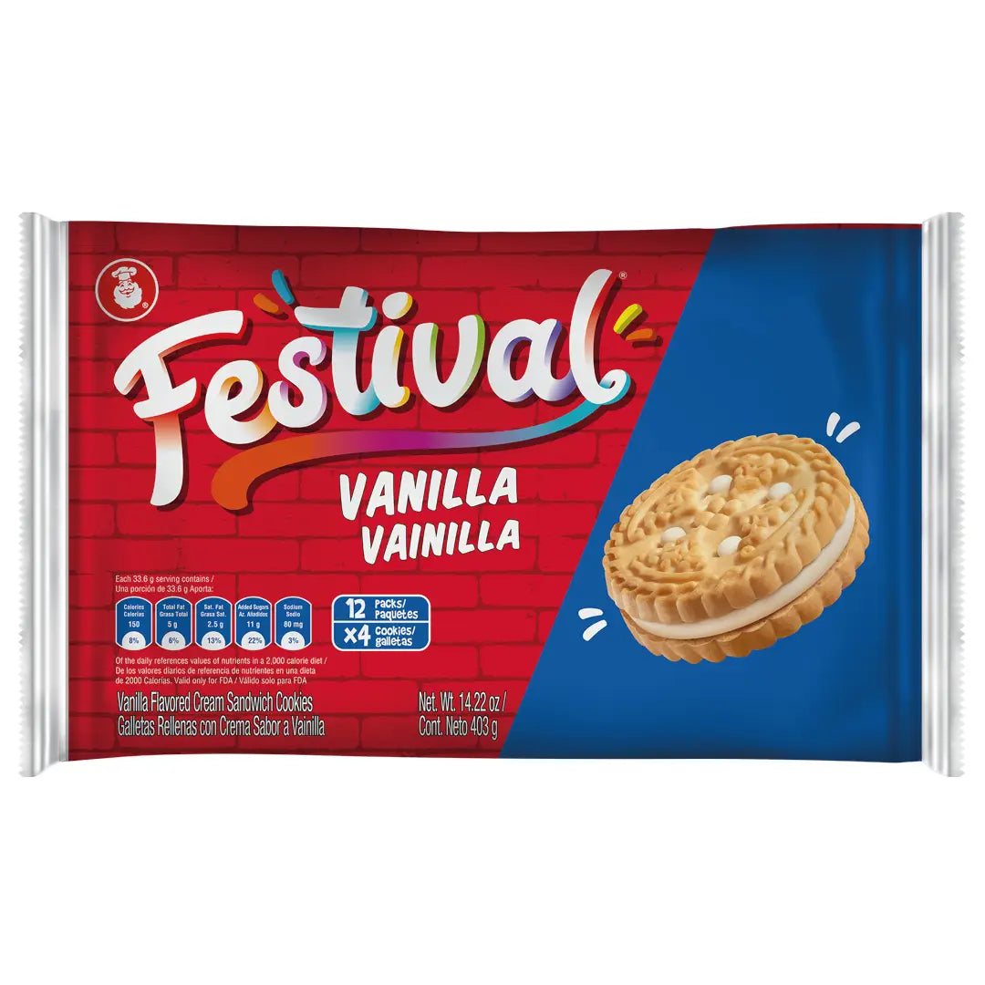 Festival Vanilla Creme, Cookie To Go, 14.1 Oz