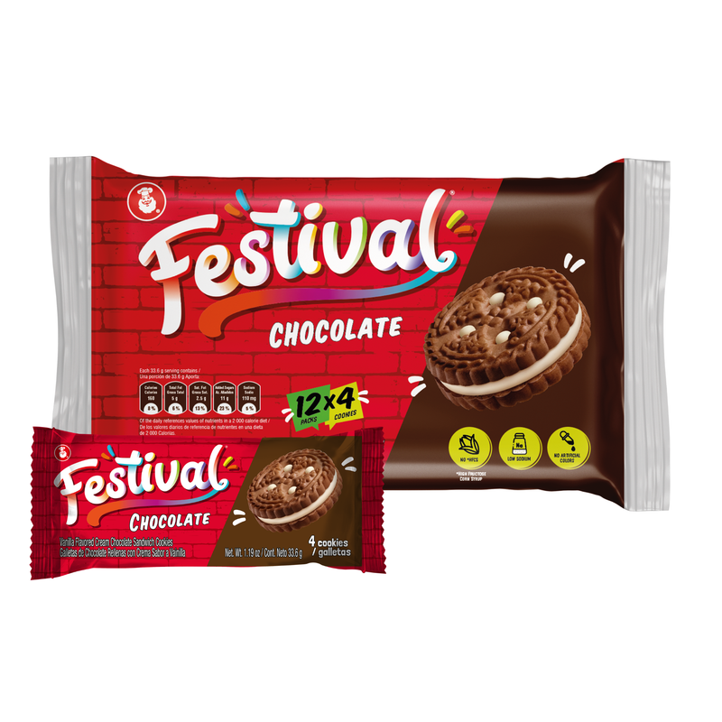 Festival Chocolate Cookie, 12 Snack Packs, 14.22 oz