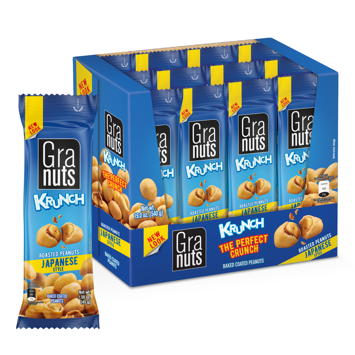 Granuts Krunch Roasted Classic, 12 Snack Packs, 1.58 Oz