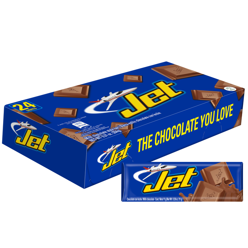Jet Milk Chocolate Bar Display, 24 Count, 9.31 oz