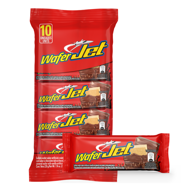 Jet Wafer Vanilla Bag, 10 Count, 7.7 oz