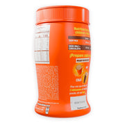 back image instant drink Chocolisto 10.5 oz, orange packaging